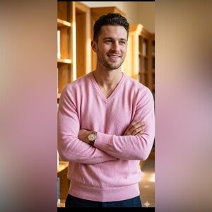 Vtg 70’s Lilly Pulitzer Men’s V Neck Sweater (M5)